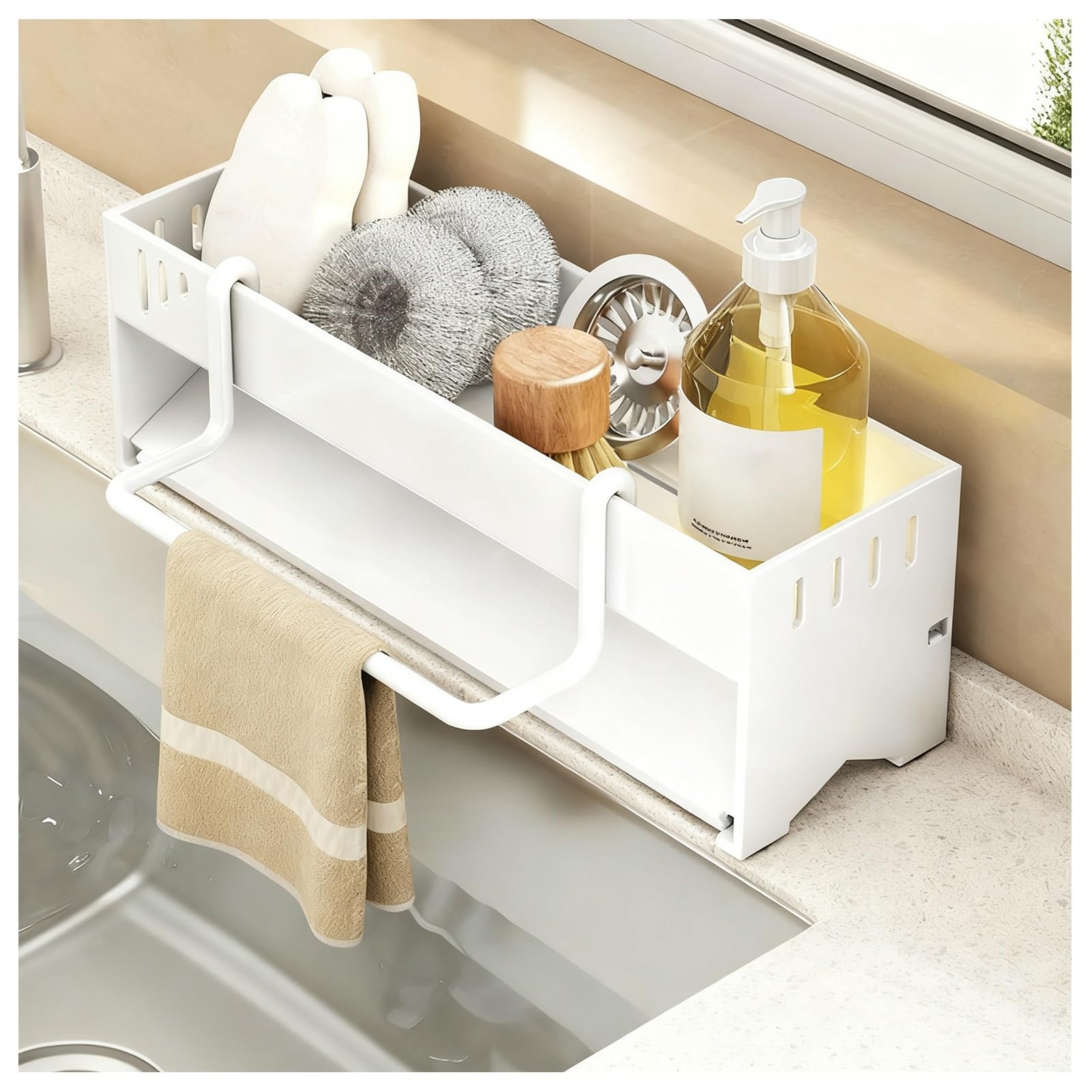 TVANTRUXIS Carbon Steel Kitchen Sink Rack