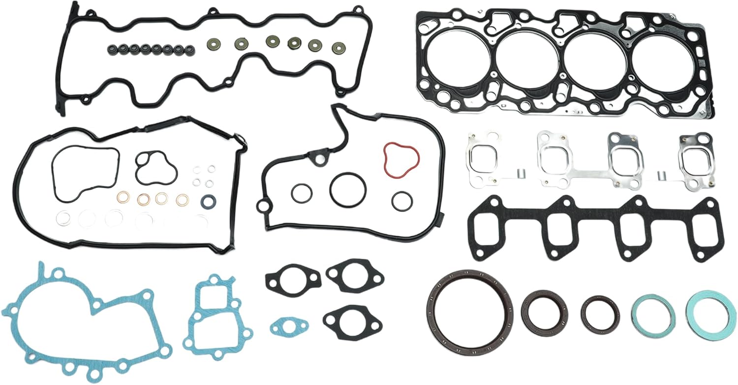 Cylinder Head Gasket Kit for Toyota 2C Efficiency Seal No.411164070 Engine Engine Valve Gasket Set Black