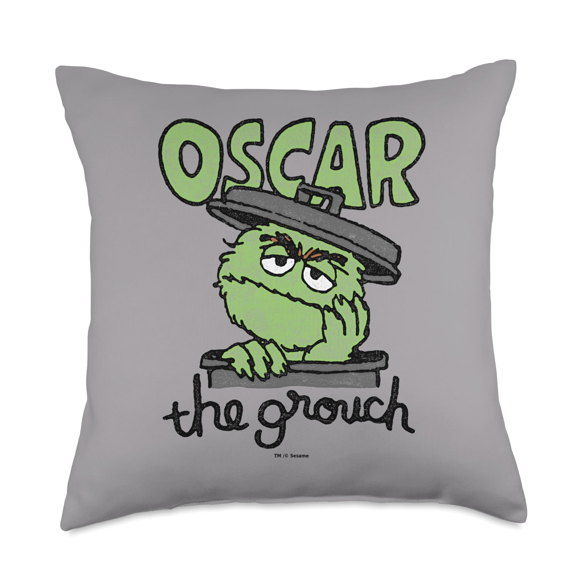 Coussin lombaire Oscar Sesame Street pour fauteuil et canapé