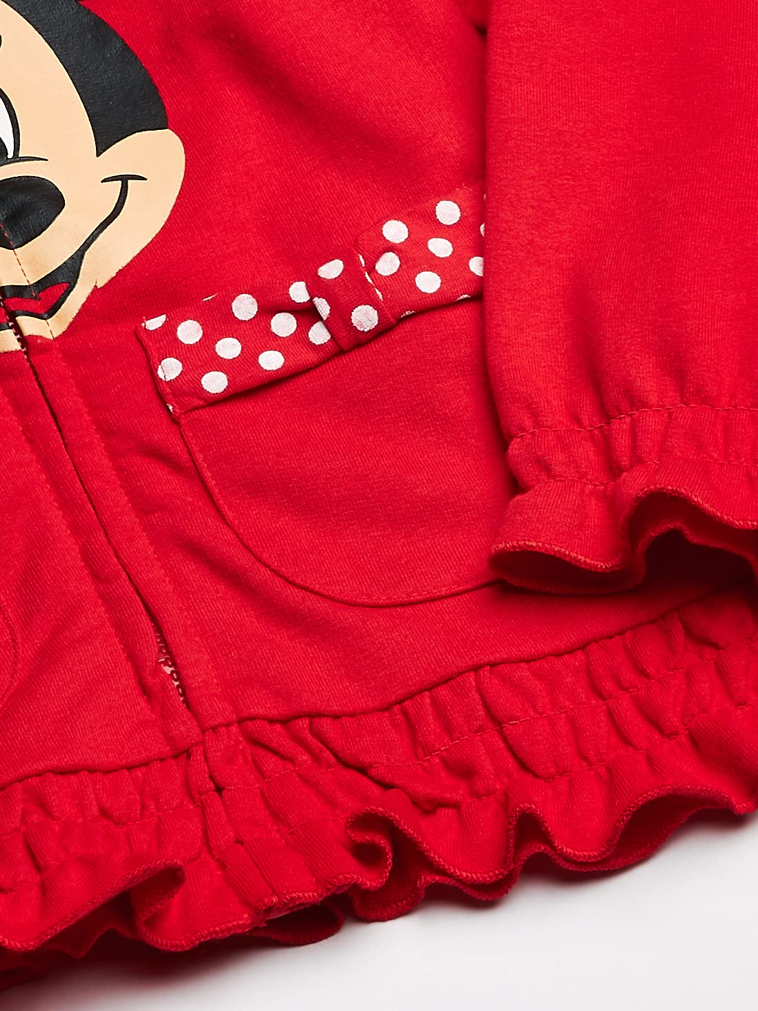 Disney Mädchen Minnie Polka-dot Bow Hoodie Kapuzenpulli