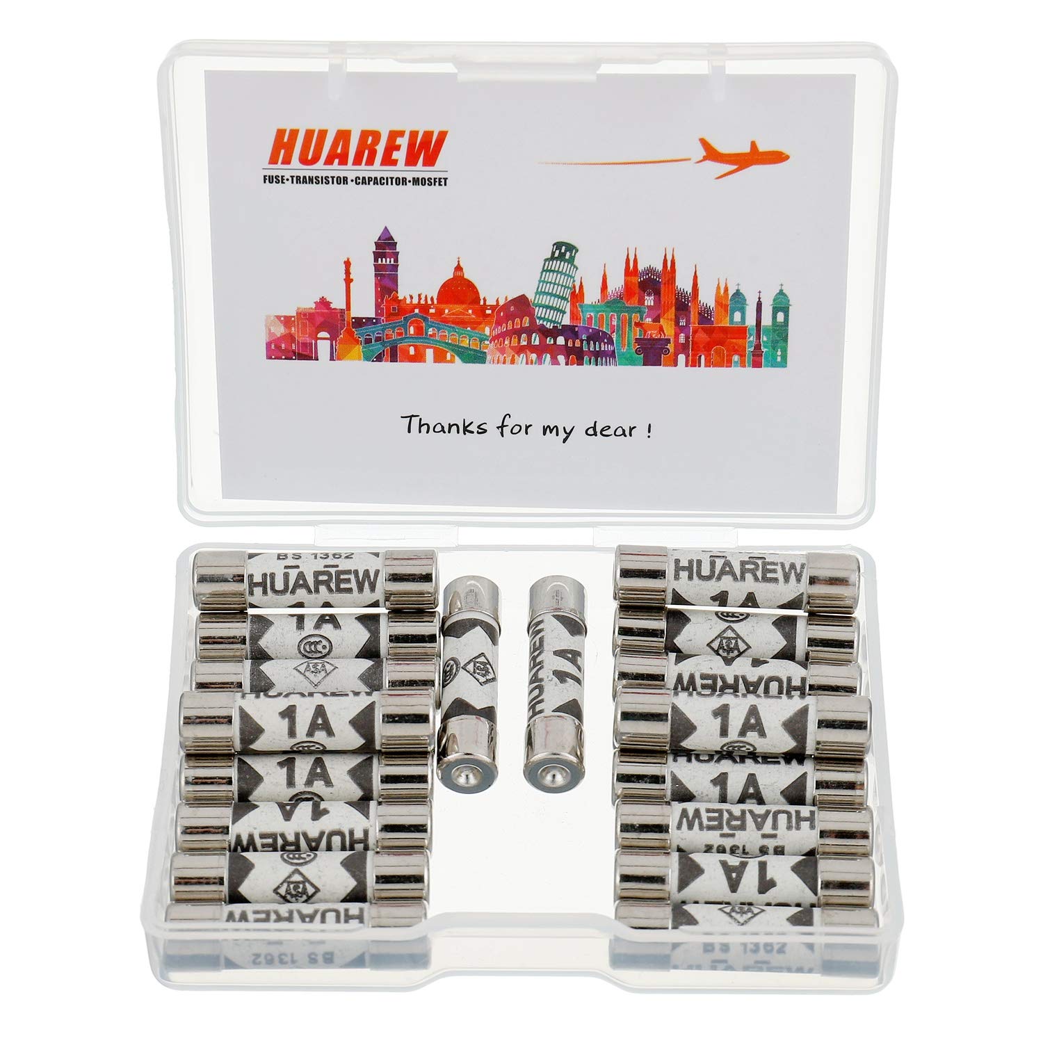 3A Fuses 20-Pack Ceramic Fuses - 6mm X 25mm 240V 3A BS1362 Lead-Free ...
