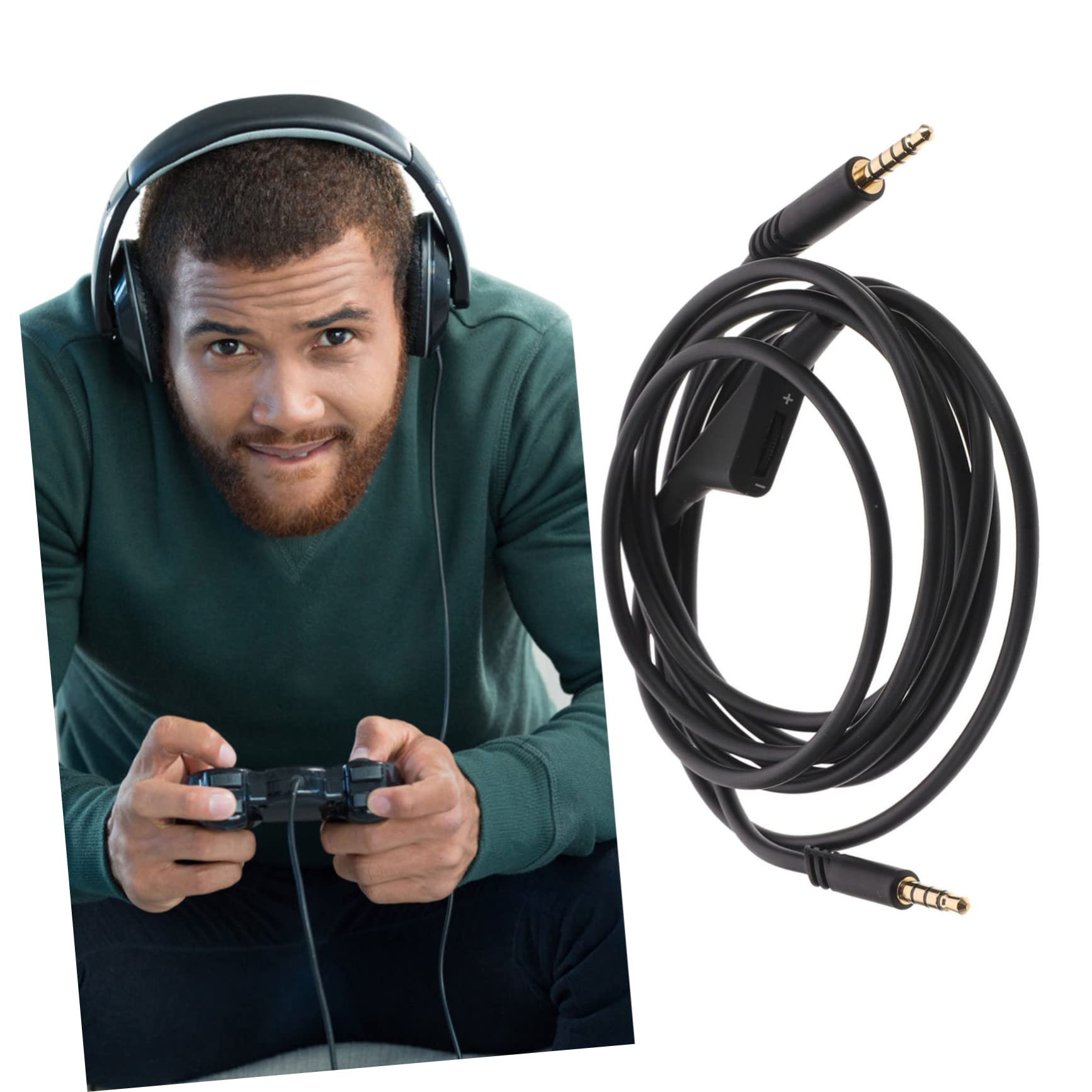 Uonlytech 2pezzi Cavo Audio Sostitutivo Per Cuffie Cavo Auricolare Resistente Compatibile Con Ottimale Alta Conduttività Facile Utilizzo