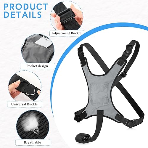 Miniatura 4 de Datanly Cinturón de seguridad para silla de ruedas, arnés de seguridad para ancianos, cinturón de seguridad anticaídas con correas ajustables,