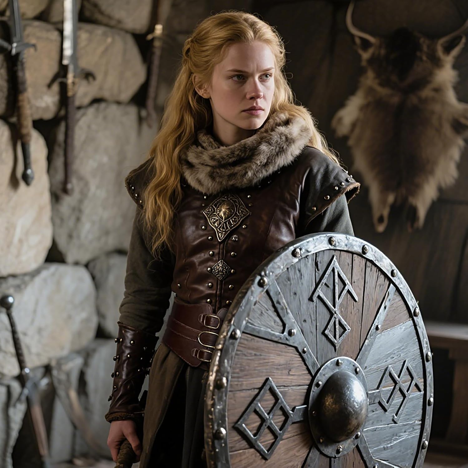 L'VOW Women's Viking Leather Corset Belt - Renaissance Cinch Belt for Halloween Medieval Daily Wear - Image 3