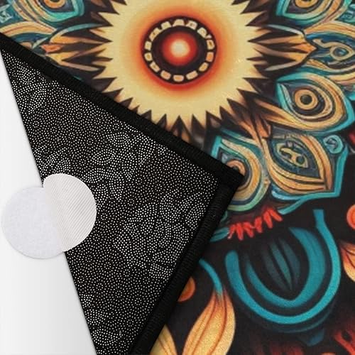 Miniatura 276 de Pardick Money - Tapete semicircular de billete de 100 dólares, antideslizante, duradero, lavable, para sala de estar, dormitorio