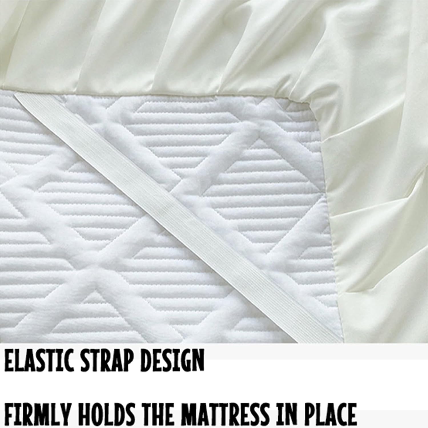 Mattress Cover Fitted Sheet, Mattress Protector Pad Bed Cover 360° Wrap Breathable Bed Mattress Cover, Breathable Mattress Protector(A,180x200cm)