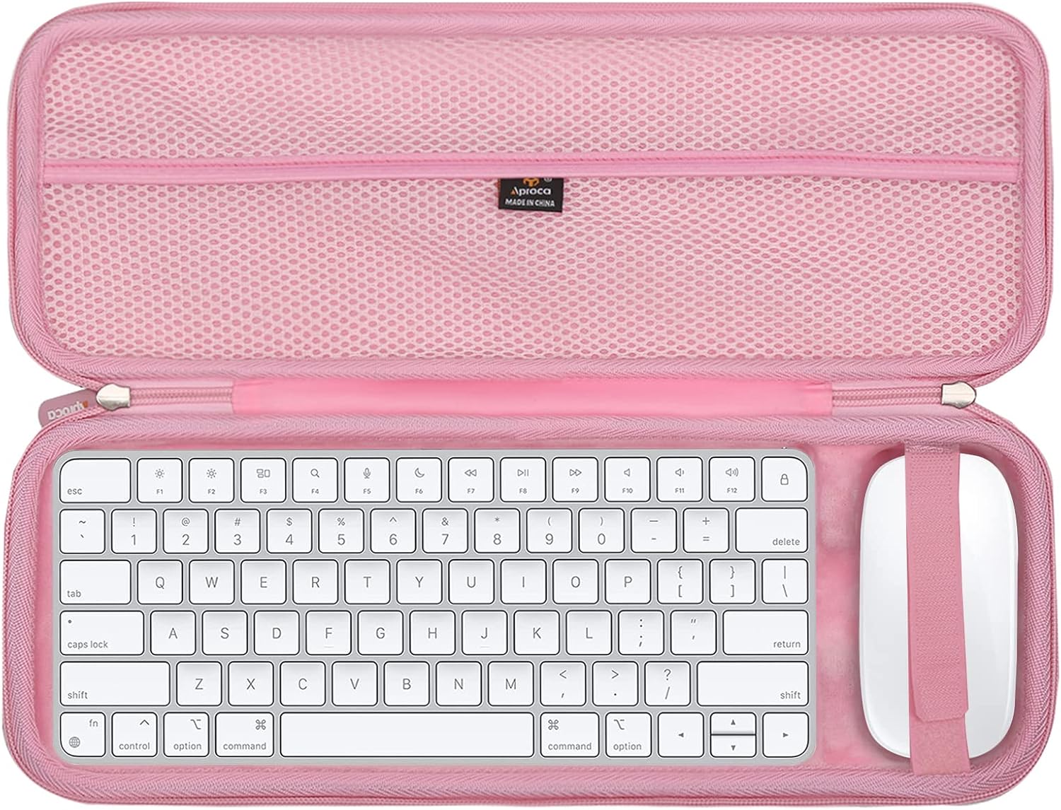 Aproca Case Compatible with Wireless Magic Keyboard 2 - MLA22LL/A and Magic Bluetooth Mouse 2, Portable Storage Bag for Accessories -Grey (Case Only)