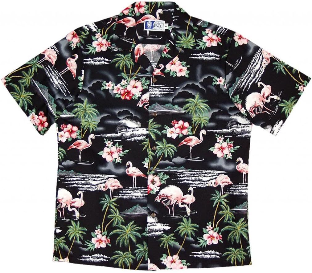 RJC Men's Flamingo Paradise Hawaiian Shirt