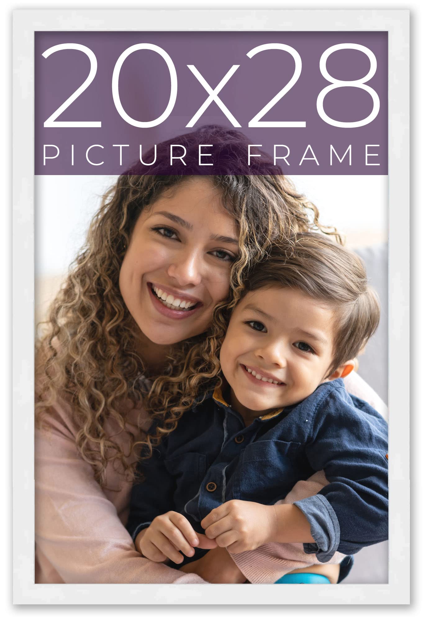 Amazon.com - 20x28 Frame White Real Wood Picture Frame Width 0.75