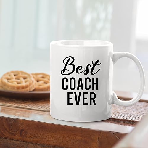 Miniatura 4 de Best Coach Ever Sports Gym Instructor Taza de café de cerámica de 11 oz Entrenador Maestro Gerente de equipo Mentor para cumpleaños San Valentín