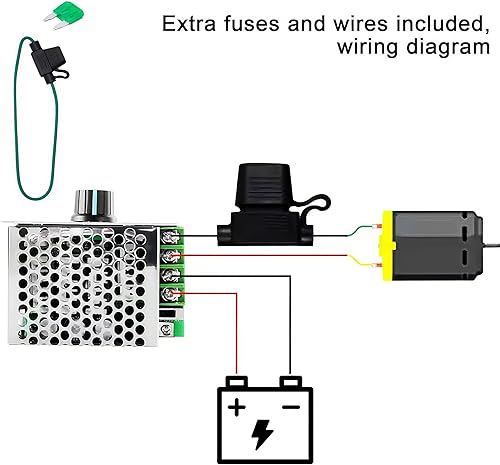 Miniatura 5 de RioRand Interruptor controlador de velocidad de motor CC PWM de 7-70 V 30A