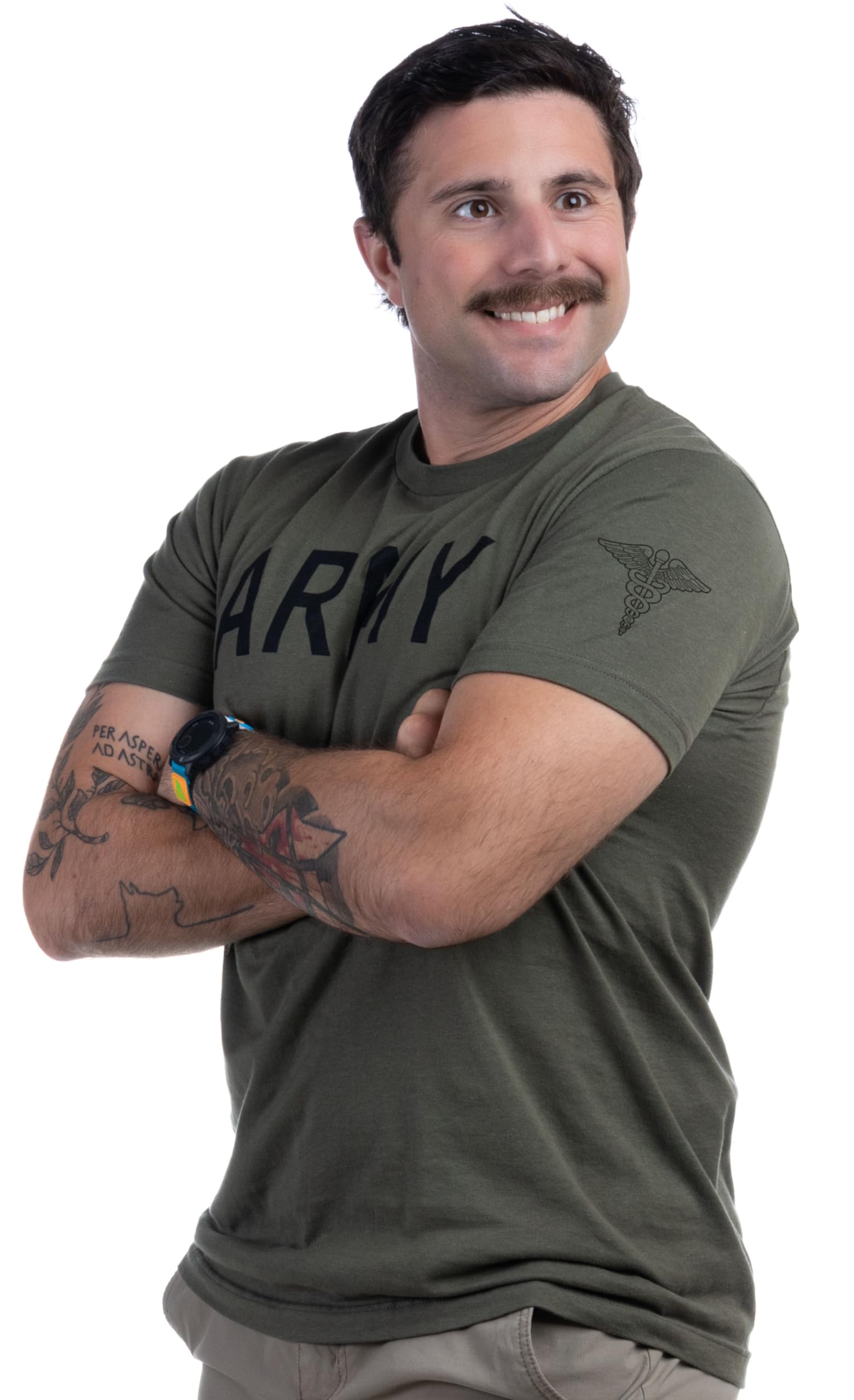 Army PT Style Shirt - U.S. Military Physical Training Infantry Veteran Workout T-Shirt