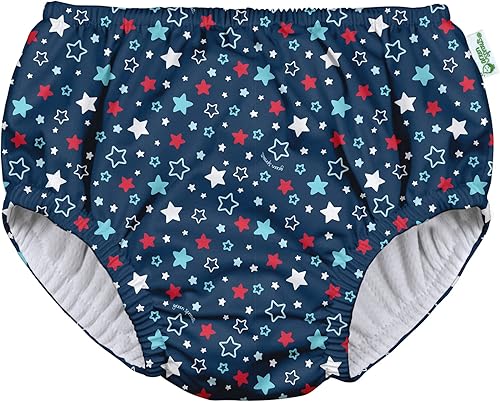 Miniatura 1 de Pañal reutilizable absorbente para traje de baño - Navy Americana Stars-18mo