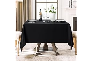 Black Square Tablecloth 52x52 for a Magical Dining Experience