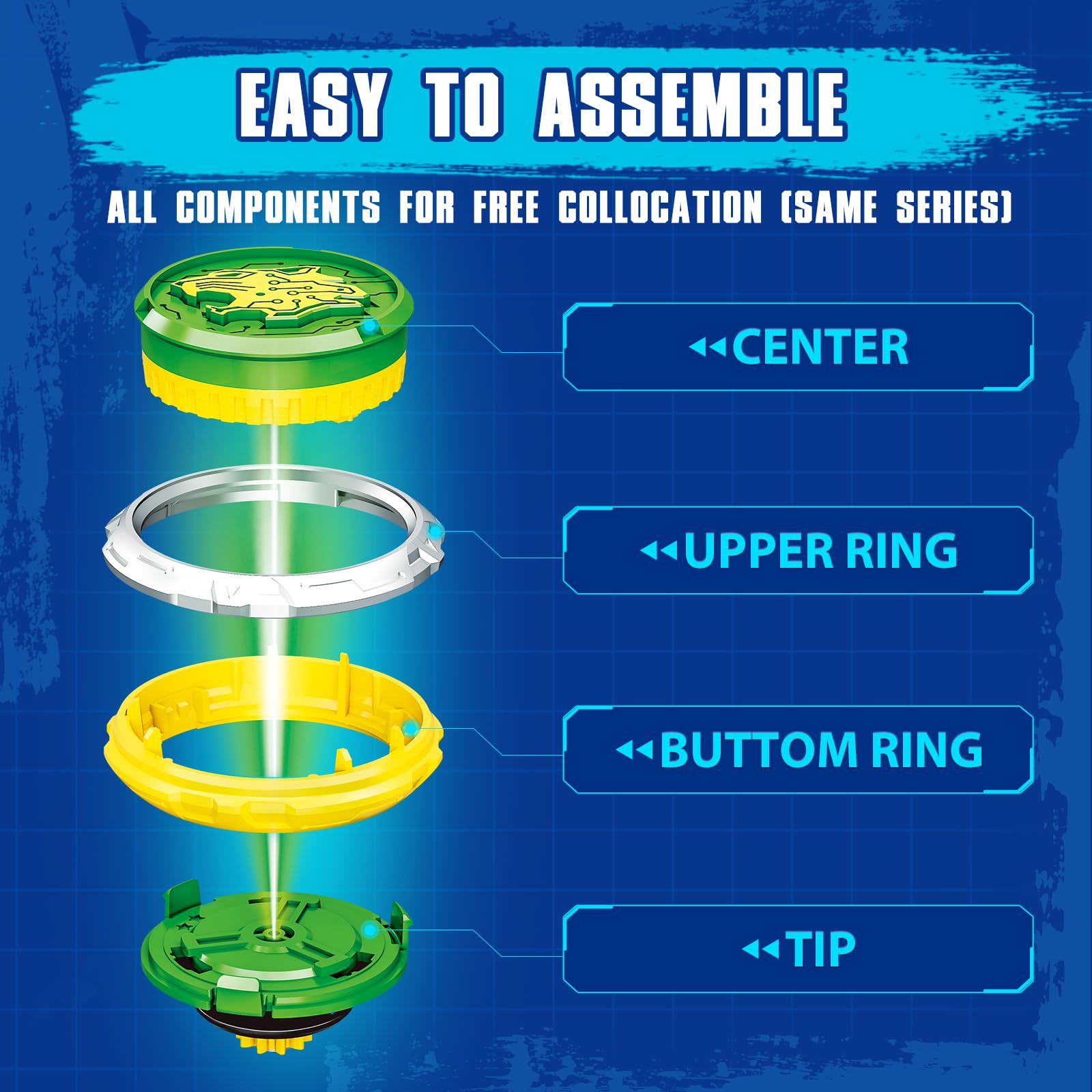 INFINITY NADO Spinning Top for Children Metal Toy Boys Battle Tops Spinning Top Launcher Toy - Image 4