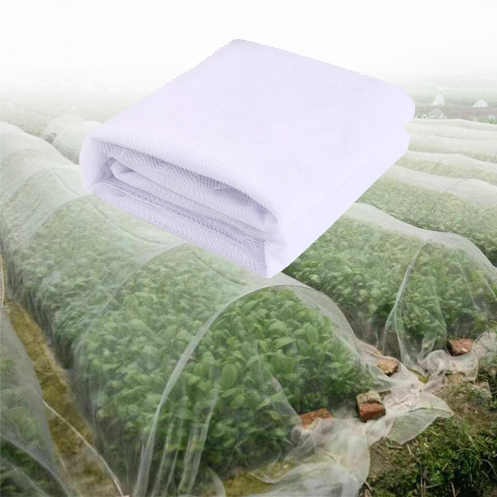 Rete Antigrandine per Orto, Maglia Fine Anti Insetti Piscina, Giardino Rete Anti Insetto, Rete Anti Insetti, Rete Giardino Adatto per Frutta e Verdura Giardini Piante Stagni(3m x 15m)