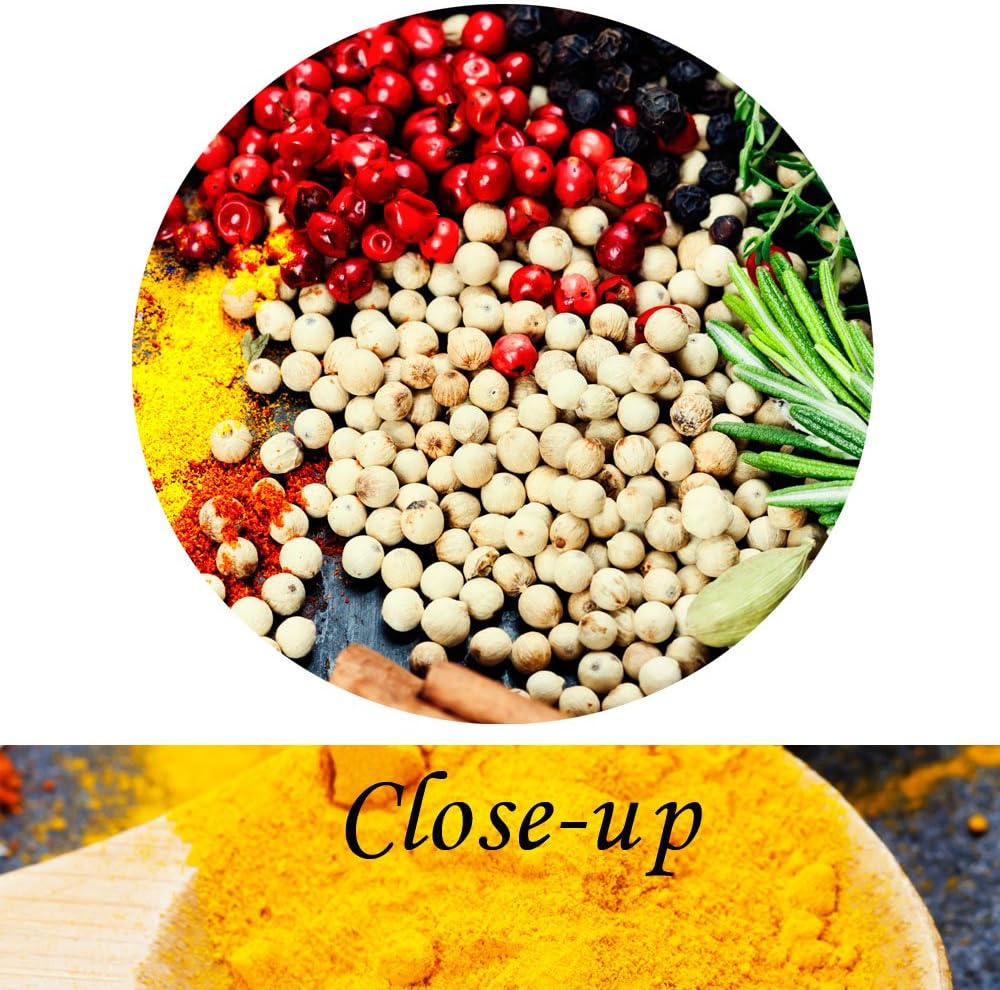 KREATIVE ARTS - Kitchen Pictures Wall Decor 3 Piece Set Canvas Prints Spices and Spoon Vintage Canvas Wall Art Vegetables Paintngs Print on Canvas Framed Ready to Hang for Living Room 16x24inchx3pc