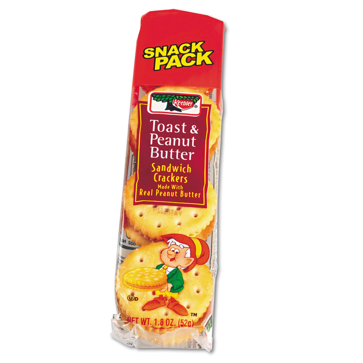 Toast and Peanut Butter Cracker Pack, 12/Box