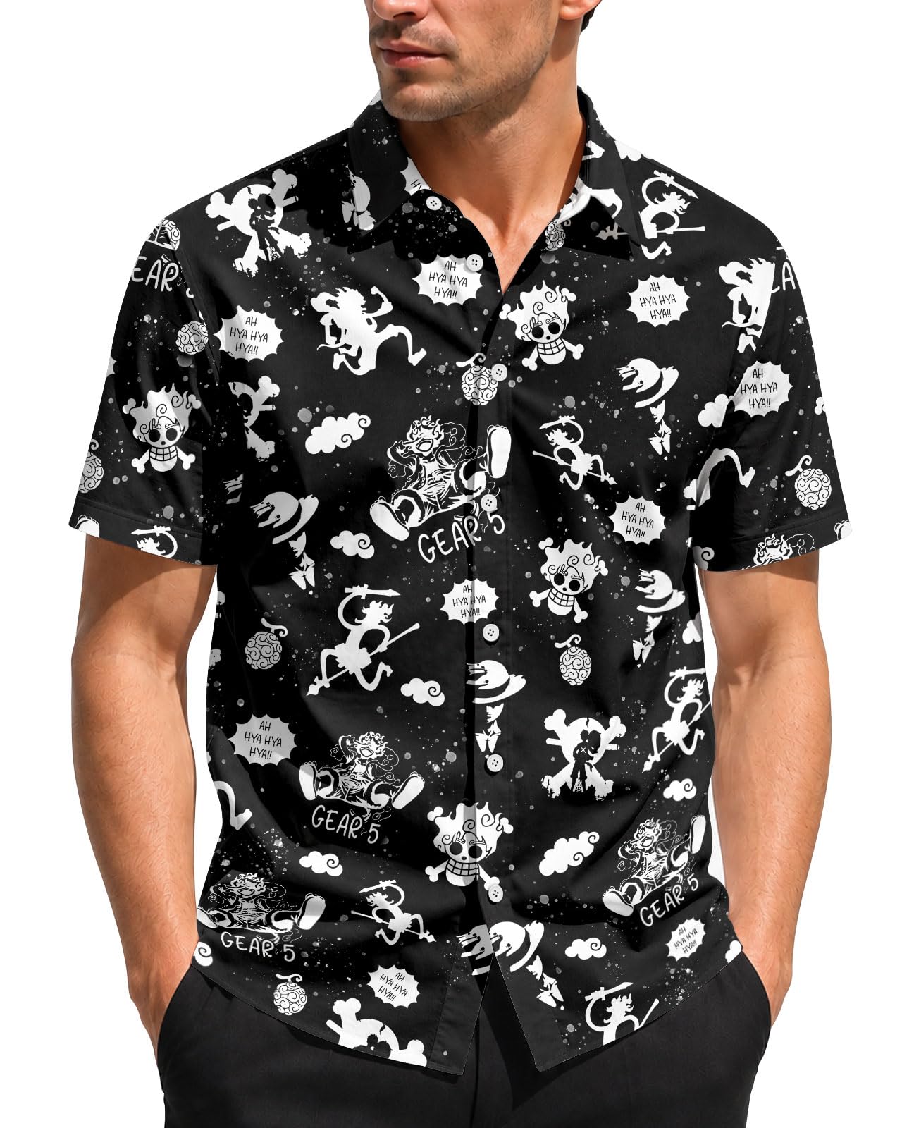 99TIMORO Movie Characters Halloween Shirt for Men Short Sleeve Top