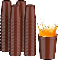 Vista 39 de PartyPrints Paquete de 100 vasos de plástico en blanco reutilizables de 16 onzas, color azul real, vasos para estadios a granel, libres de BPA