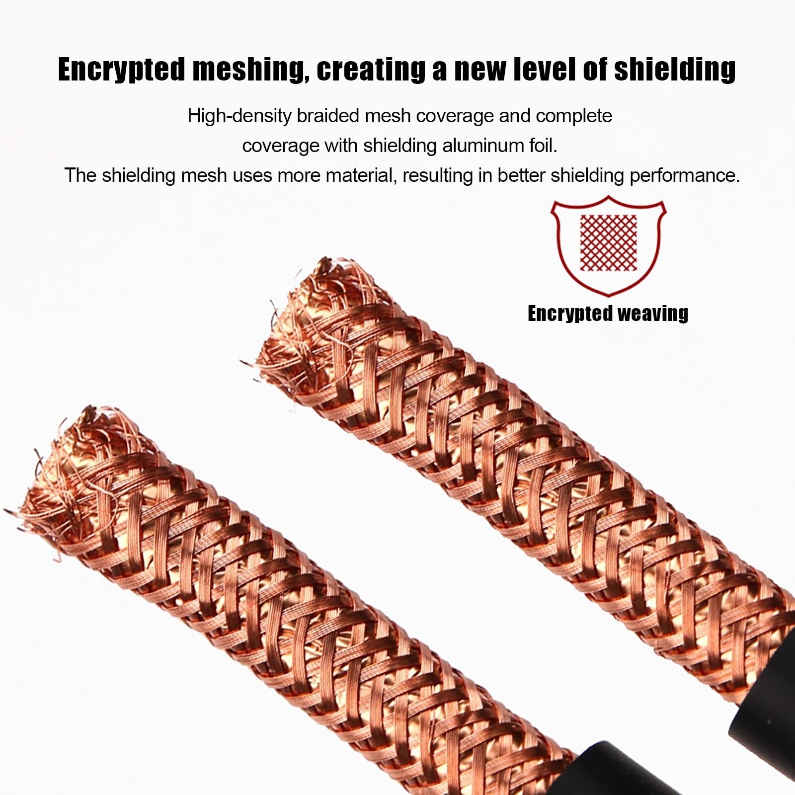 Cavo Doppino Intrecciato Schermato 4 Poli 0,3mm²-1.5mm² OFC per RS485 Audio(16AWG(1.5mm²),30FT)
