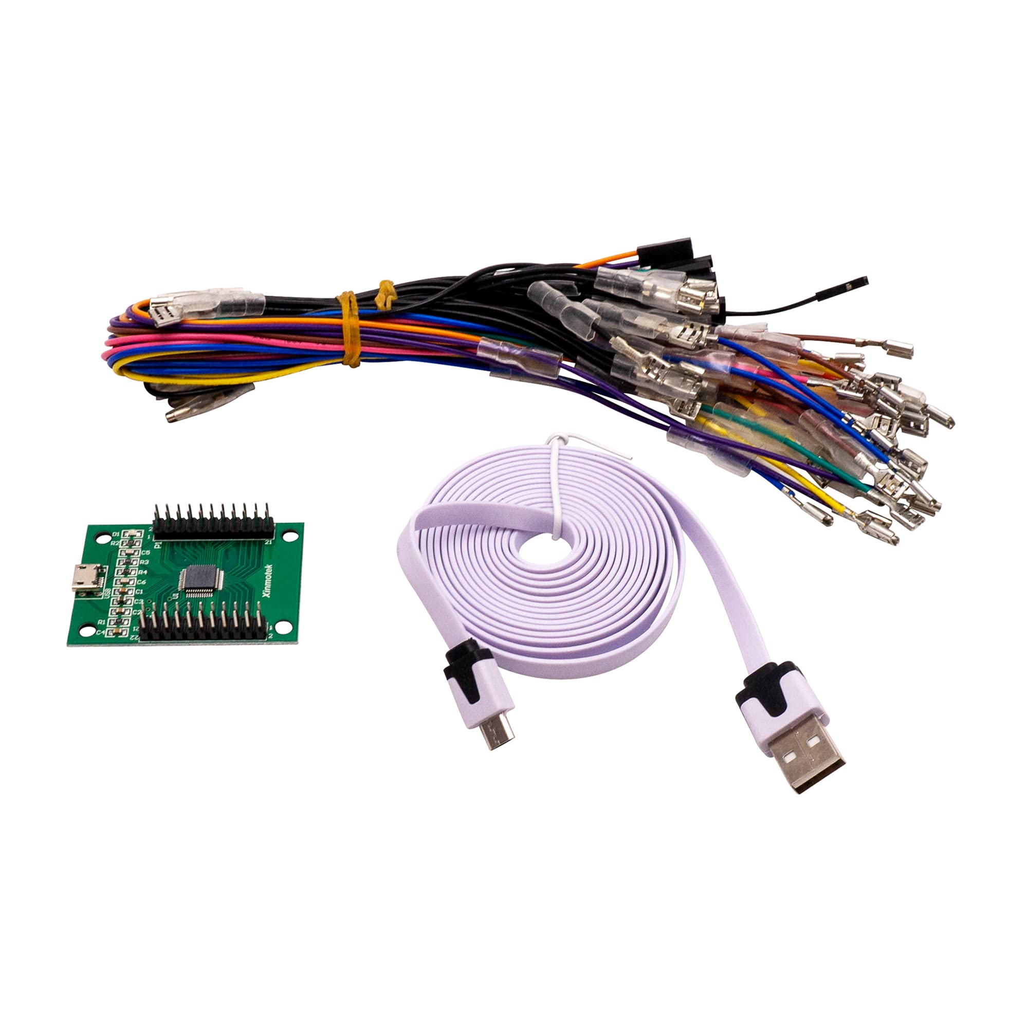 Carte de contrôle Originale XinMo 2 Joueurs Zero Delay Dimensions cosses Microswitch: 4.8 mm Retro Gaming Bartop Jeux Vidéo