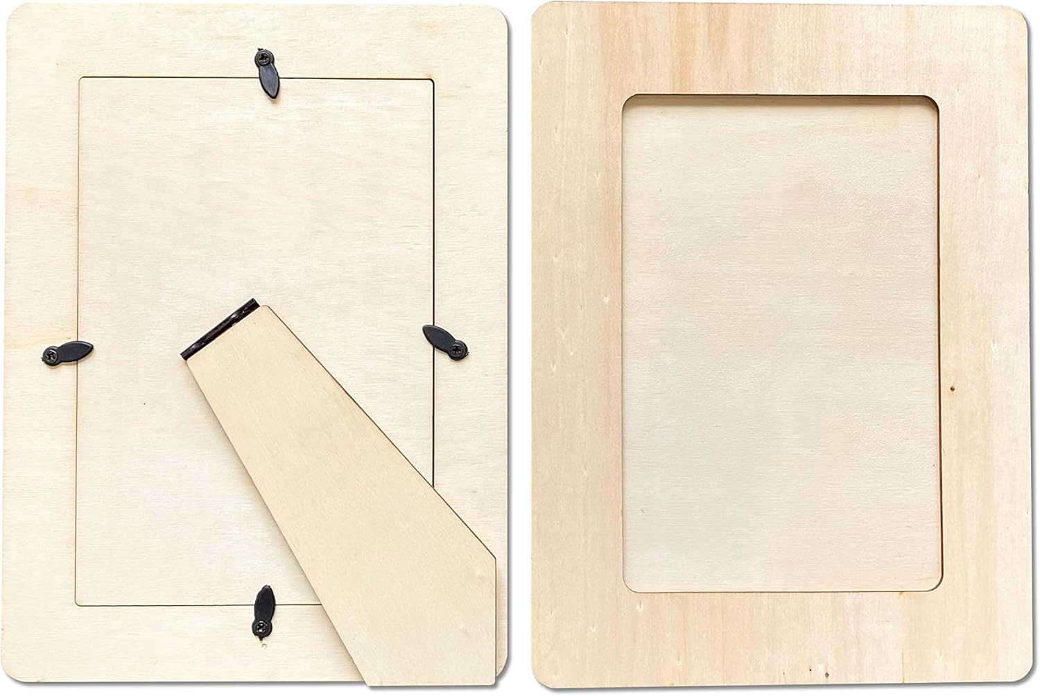 12 Pack Unfinished Wooden Frames Wood Picture Frame for 4 x 6 Photos