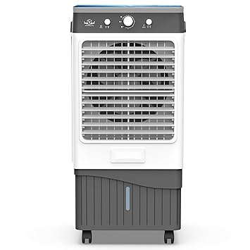 PG Power Guard Ice Max 65L Air Cooler | High Speed Fan |3 Speed Control |Honey Comb Pad | Biggest Ice Chamber |Multi Way Air Deflection | Water Level Indicator| 15 Years Warranty (Dark Grey & White) - image, photos