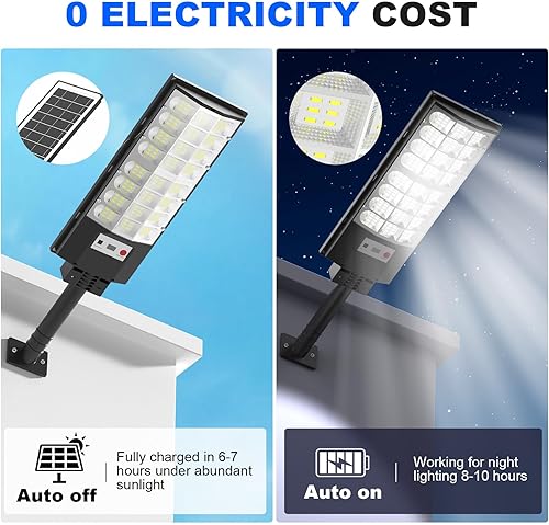 Miniatura 3 de Farolas solares para exteriores, lámpara solar IP66, impermeable, luz de inundación de seguridad del atardecer al amanecer, sensor de movimiento con