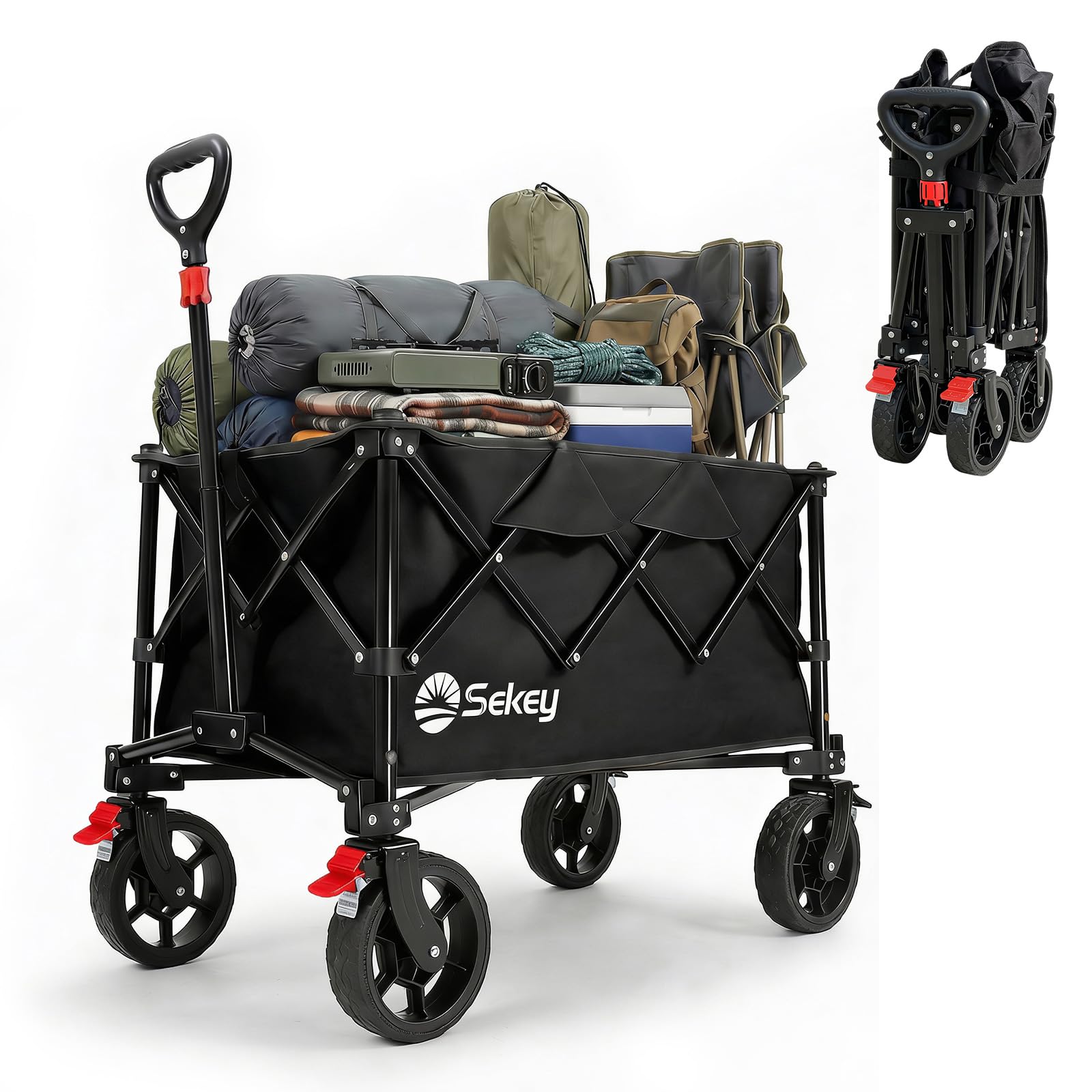Amazon.co.jp: Sekey キャリーワゴン 大容量150L 【本体わずか約6.8kg