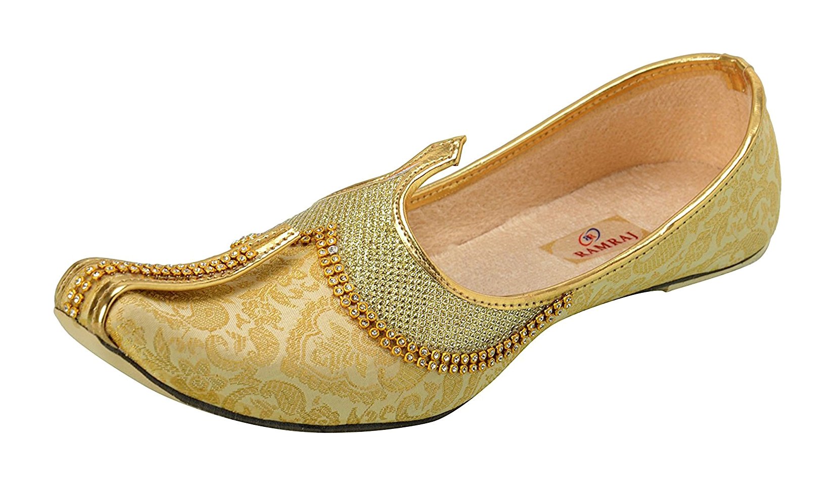 ramraj cotton Ramraj Men's Golden Wedding, Party and Sherwani Jutti,Mojari-picture-39