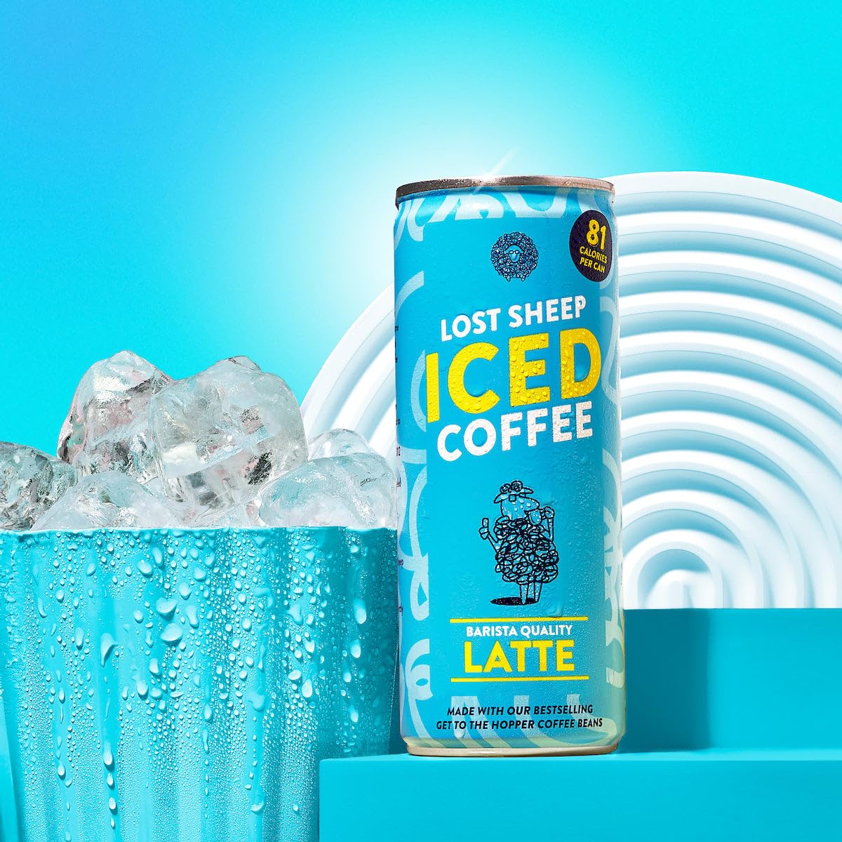 Listo para beber - Lost Sheep Coffee - Latte helado listo para beber - Lost Sheep Coffee - 12 latas de café con leche helado