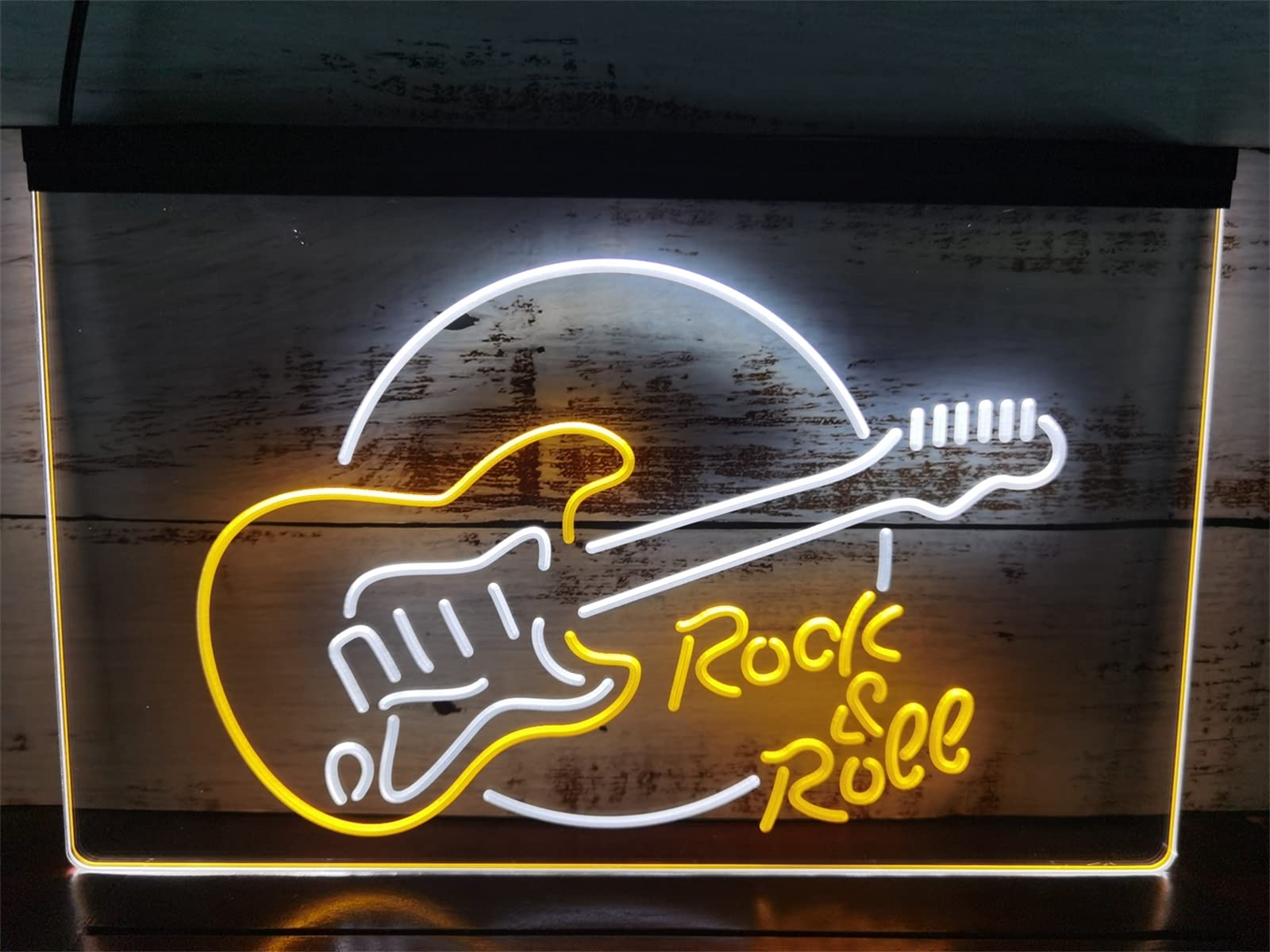 Amazon.co.jp: Rock & Roll ギターロック LED ネオンサイン