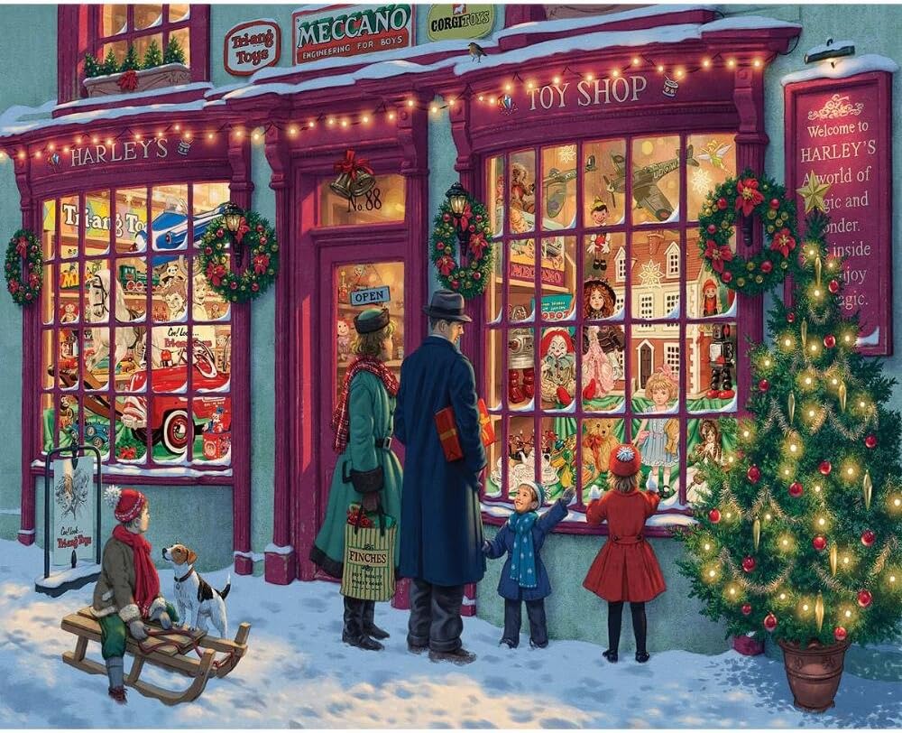 White Mountain Puzzles Christmas Toy Shop - 1000 Piece Jigsaw Puzzle