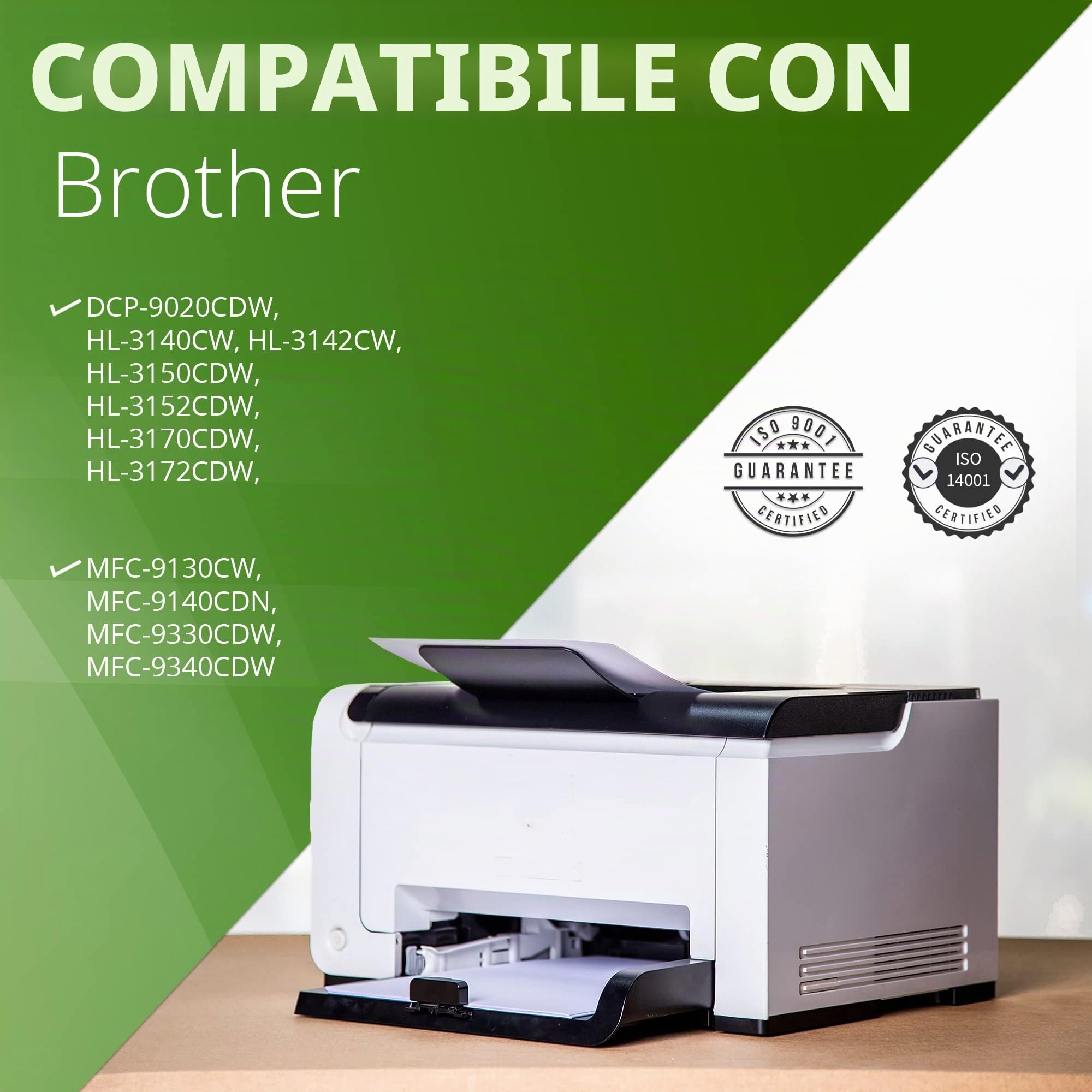 2 pz x NERO Toner Compatibili per Brother DCP-9020CDW HL-3140CW 3142CW 3150CDW 3152CDW 3170CDW 3172CDW MFC-9130CW 9140CDN 9330CDW 9340CDW | TN241 BK