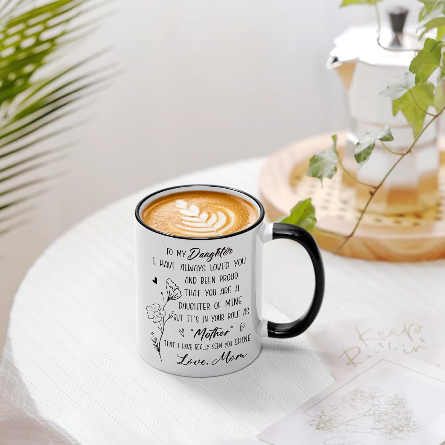 YHRJWN Daughters Gifts from Mom, Christmas Gifts for Daughter, To My Daughter Coffee Mug, Best Gift for Adult Daughters, 11Oz - Image 2