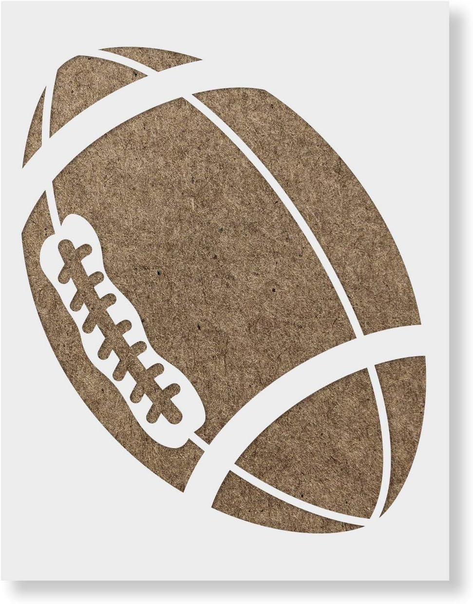 Football Stencil - Reusable Stencils for Painting - Mylar Stencil for Crafts and Decor