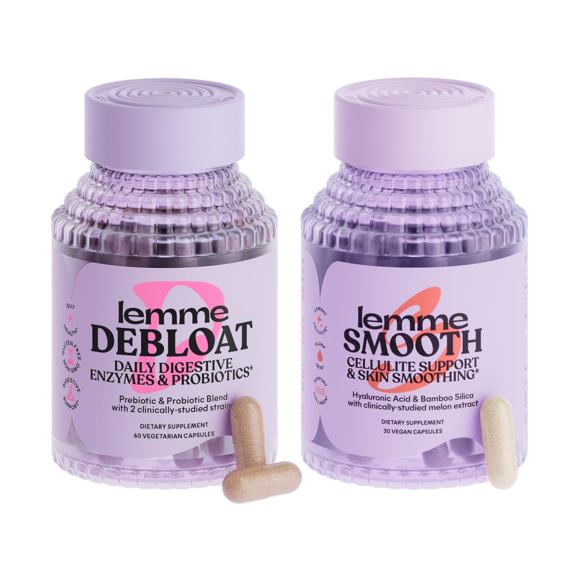Amazon.com: Lemme Debloat and Smooth Bundle - Prebiotic, Probiotic