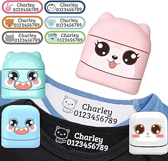 The Name Stamp for Kids Clothing Personalized Name Stamp for Clothes Kids Customized Name Stamp,Clothes Stamp for Kids Waterproof