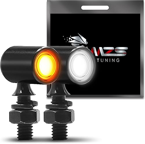 Vista 44 de MZS 1157 - Kit de luces LED para motocicleta, luces LED mejoradas, cuentas LED rojas de 2 pulgadas, estilo bala con doble color delantero o trasero