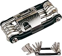 Vista 1 de Kit de herramientas multiherramienta para bicicleta 17 en 1 con disyuntor de cadena ergonómico y ligero, kit de reparación de bicicletas MTB