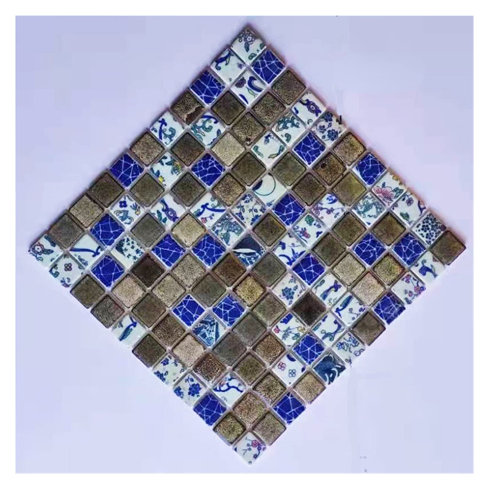 Płytki mozaikowe, 250g Nieregularne ceramiczne płytki mozaikowe DIY Mozaika Tworzenie kamieni do rzemiosła Hobby Sztuka Dekoracja ścienna(14)
