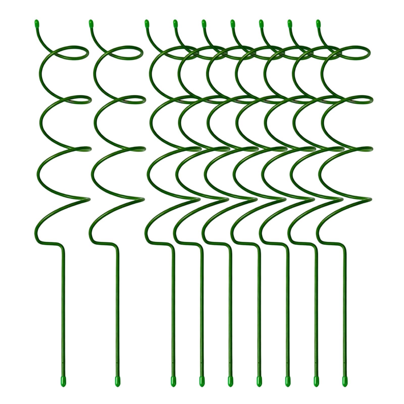 Fenteer Tuteur pour Pot de Fleurs, Treillis, étagère Multifonctionnelle, Support Léger pour Plantes Grimpantes, Tomates et Légumes, 10 Pièces