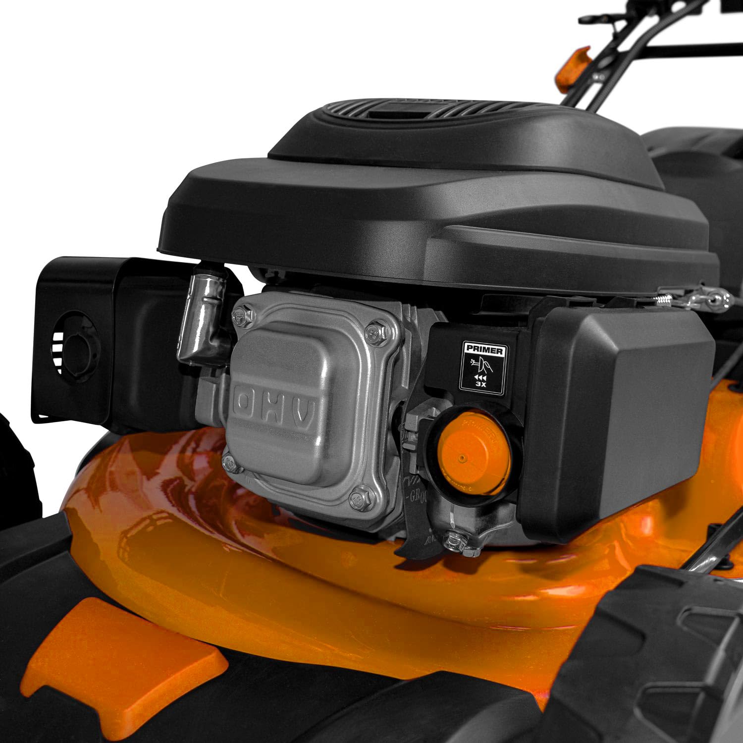 Boudech® Cortacésped autopropulsado 225cc 5.2hp OHV 4 Tiempos con e-Start Mulching 4en1 520mm de Ancho de Corte