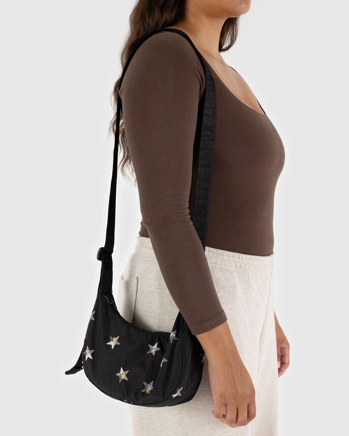 BAGGU Small Nylon Crescent Bag - Image 2