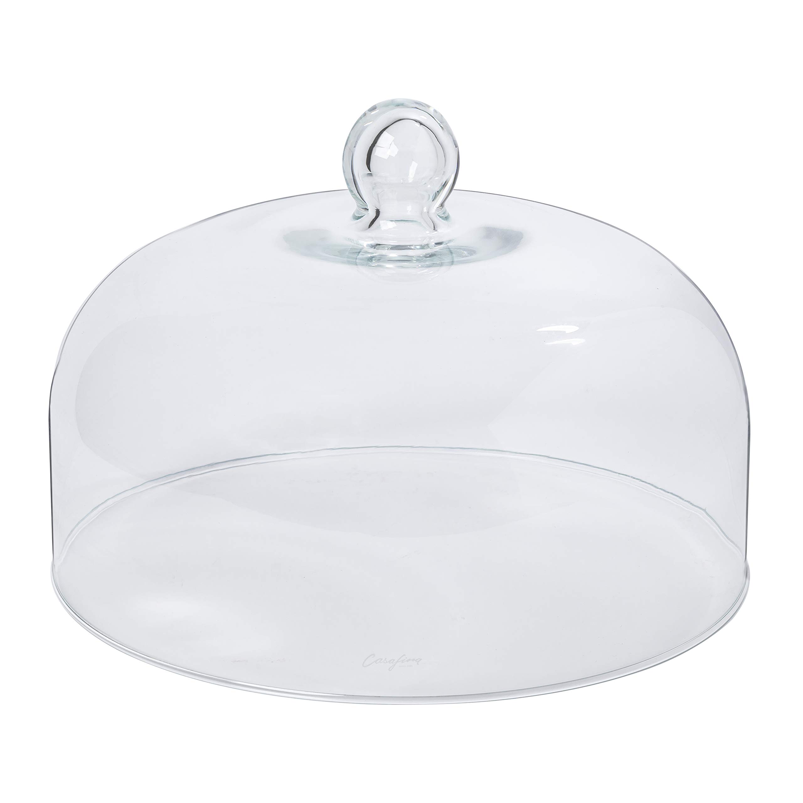 Casafina Handmade Glass Dome, Cake Cover, Cloche Bell Cover Large12