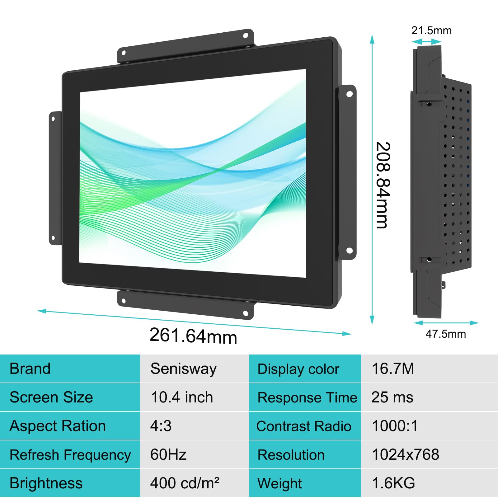 Amazon.co.jp: Senisway 10.4インチオープンフレームタッチモニター