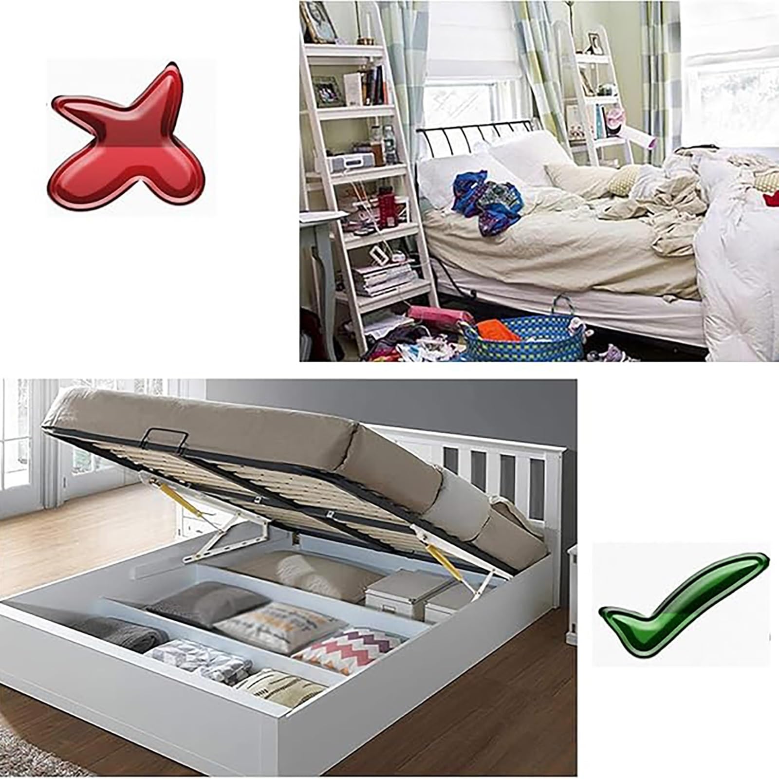 1 para 53 cm mechanizm podnoszenia łóżka, zestaw zawiasów ramy łóżka, zawiasy do skrzynek na łóżko, sofa łóżko do przechowywania zawiasów mechanizm sprężynowy do odchylanych foteli i łóżek z pudełkami