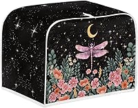 Vista 30 de doginthehole Cubierta para tostadora de libélula para cocina, fundas de electrodomésticos pequeños, estilo bohemio, para microondas, tostadora