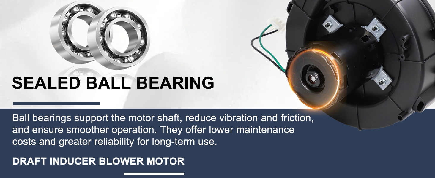 Image of A249 Draft Inducer Blower Motor Replacement for Lennox 103618-01 103618-03 702112686 702113118 702113212, LB-94724AE Furnace Flue Exhaust Vent Motor for Fasco A249 Inducer Blower Motor.
